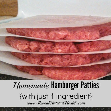 Homemade Hamburger Patties with just 1 ingredient - because meat really should be the only ingredient. Of course you could also add your own special seasonings as you make them. No fillers or added preservatives needed.