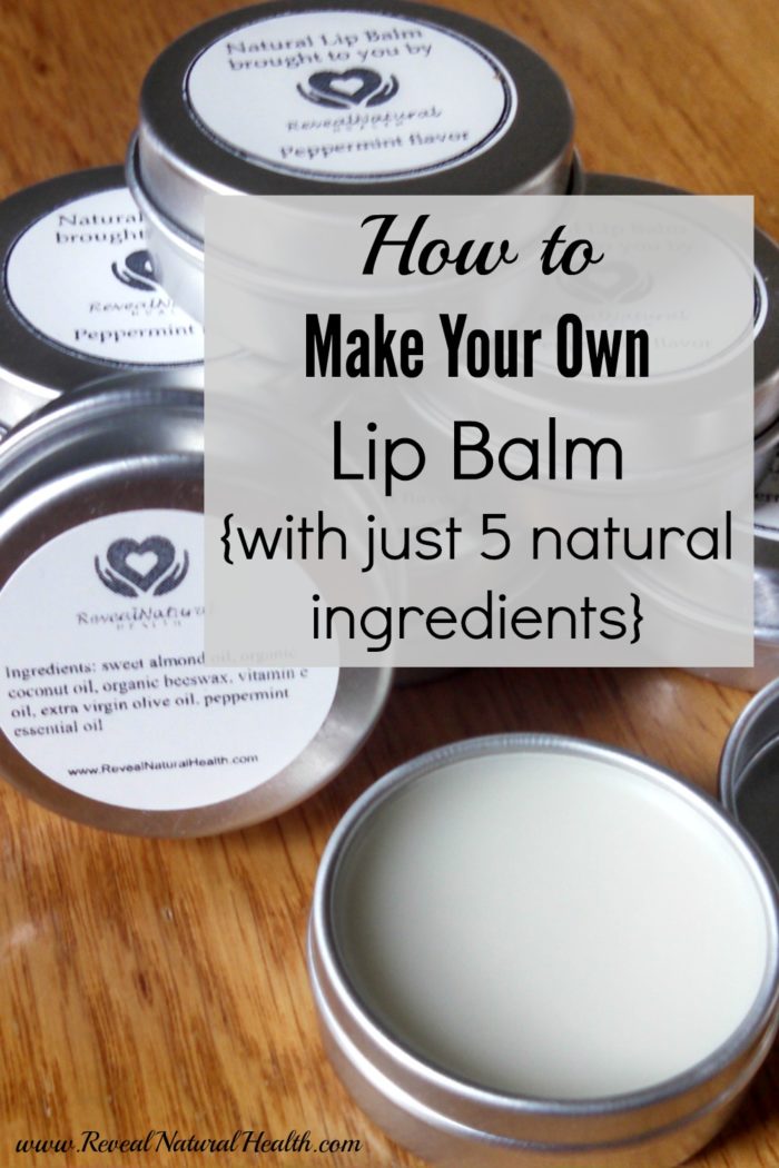 Make your own lip balm with just 5 natural ingredients! This nourishing lip balm will soften your lips without melting in your purse on hot days.