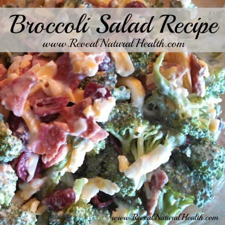 This delicious broccoli salad recipe is easy to make and uses fresh ingredients and Greek yogurt. It's a great way to enjoy fresh broccoli from the garden.