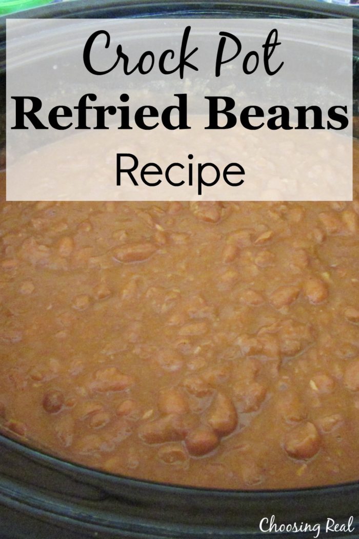 Crock pot refried beans are so easy to make and freeze that you won't need to use store-bought cans with questionable ingredients.