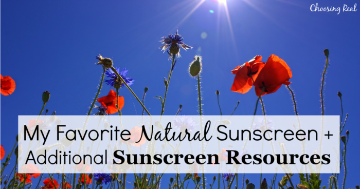 The chemical-free, organic sunscreen I have used with my family has also been recommended by one of my favorite healthy living blogs!​
