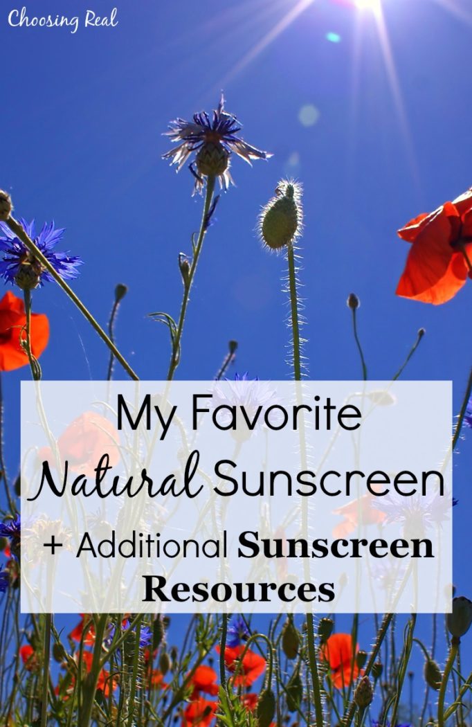 The chemical-free, organic sunscreen I have used with my family has also been recommended by one of my favorite healthy living blogs!​