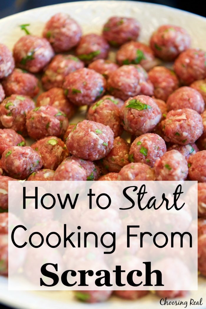 Cooking from scratch hasn't always come easy to me. Here are some tips from my own experience for when you don't know where to start to cook from scratch.